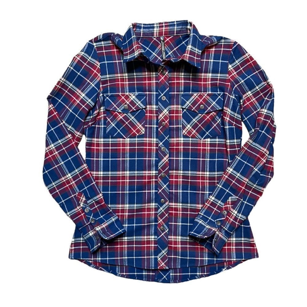 KUHL Alina Flannel Plaid Shirt Size Small